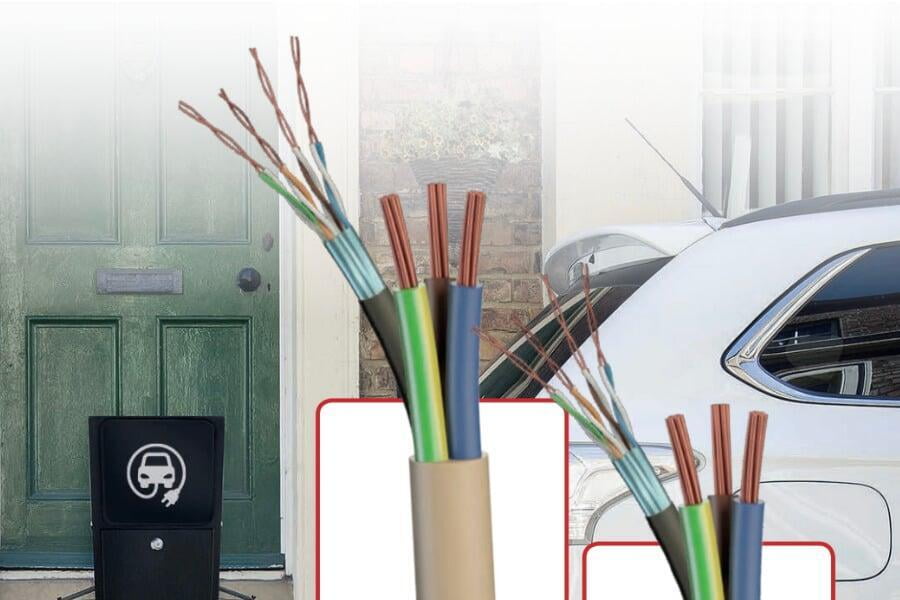 EV Ultra combined power and data cable for EV chargers