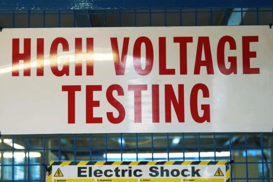 high voltage cable testing