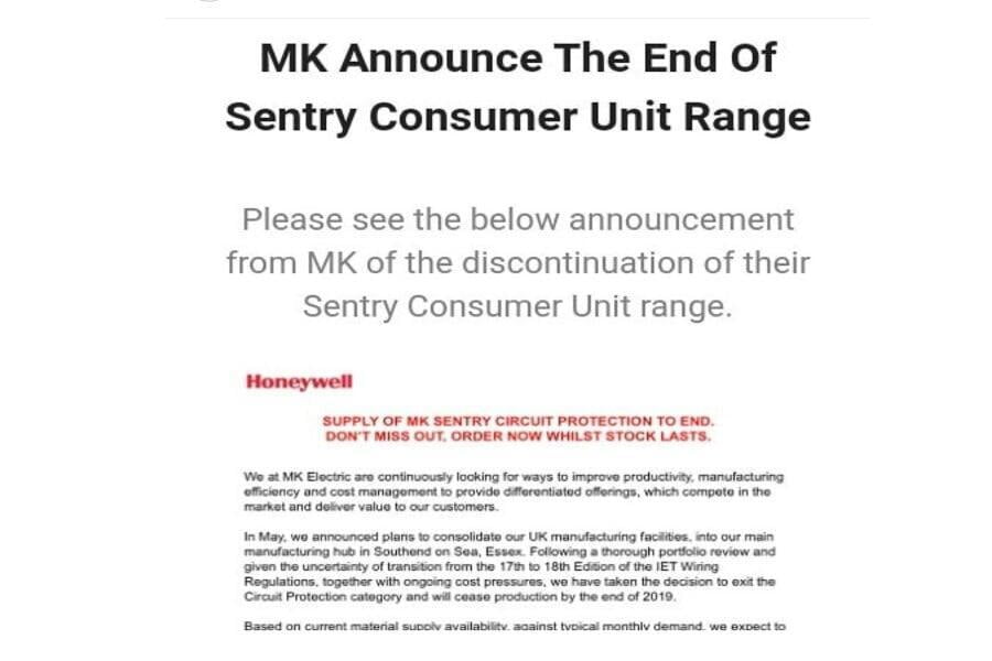 Mk sentry announcement by Honeywell
