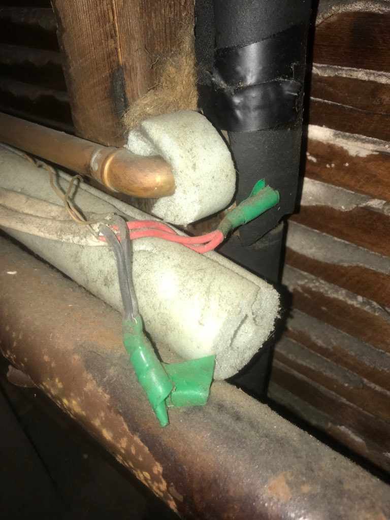 taped electrical joints
